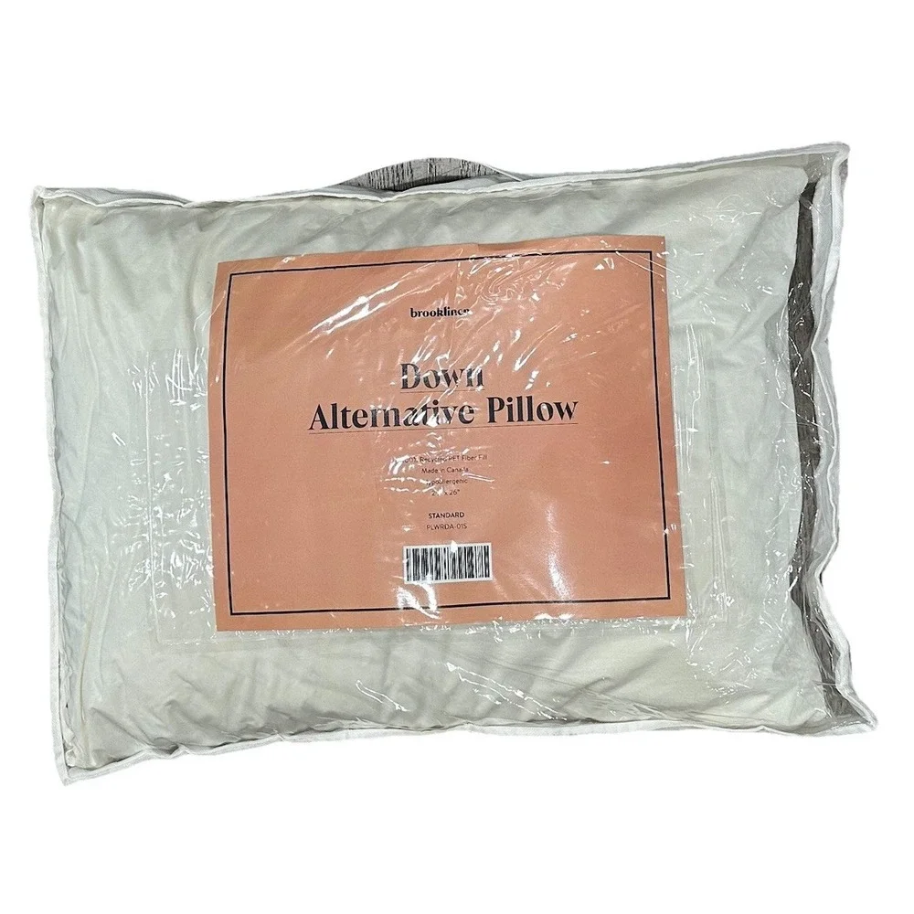 Brooklinen Down Alternative Pillow Standard‎ 20' X 26' Hypoallergenic White new